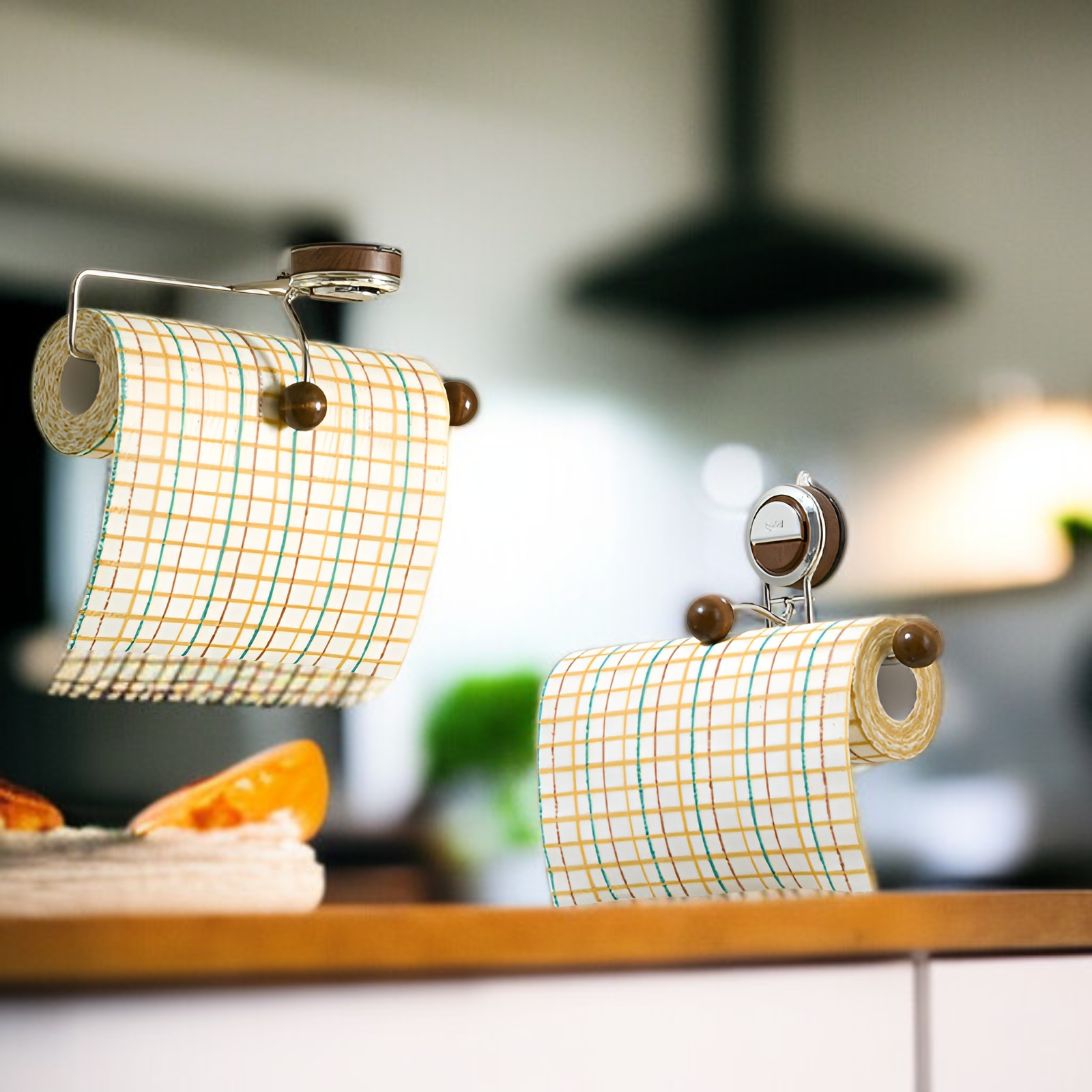 吸盤ラグロールペーパー収納ラック壁掛けキッチンハンドタオルバスルームタオルペーパータオル取り外し可能な収納ラック