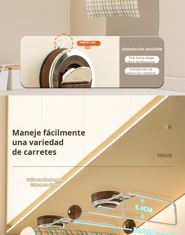 Accesorio de cocina moderno y práctico para organizar trapos y papel