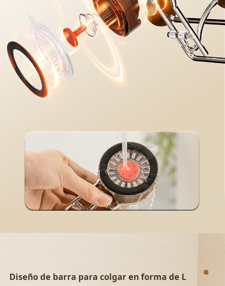 Organizador de cocina con soporte para papel y trapos