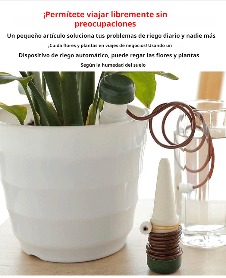 Sistema de riego fácil para personas perezosas