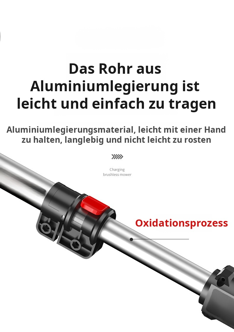 Kompakter Rasenmäher mit großer Kapazität für kleine Gärten