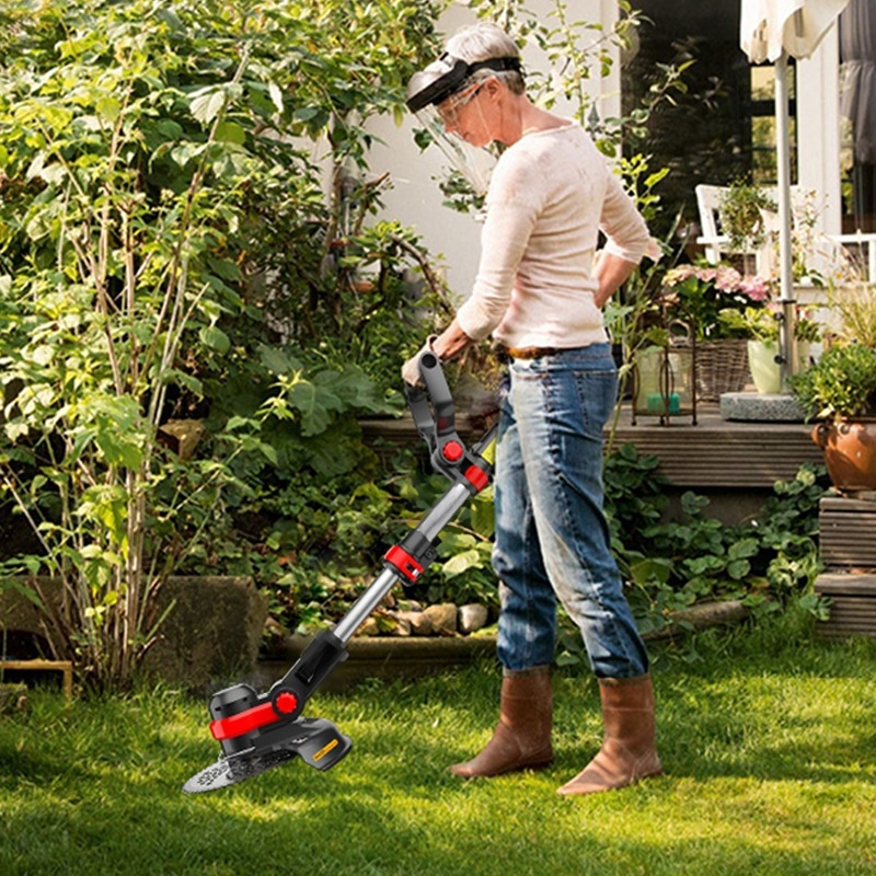 Lithium-Akku-Rasenmäher, klein, 4000 mAh, Akku mit großer Kapazität * 2, Haushalts-Rasenmäher, handg