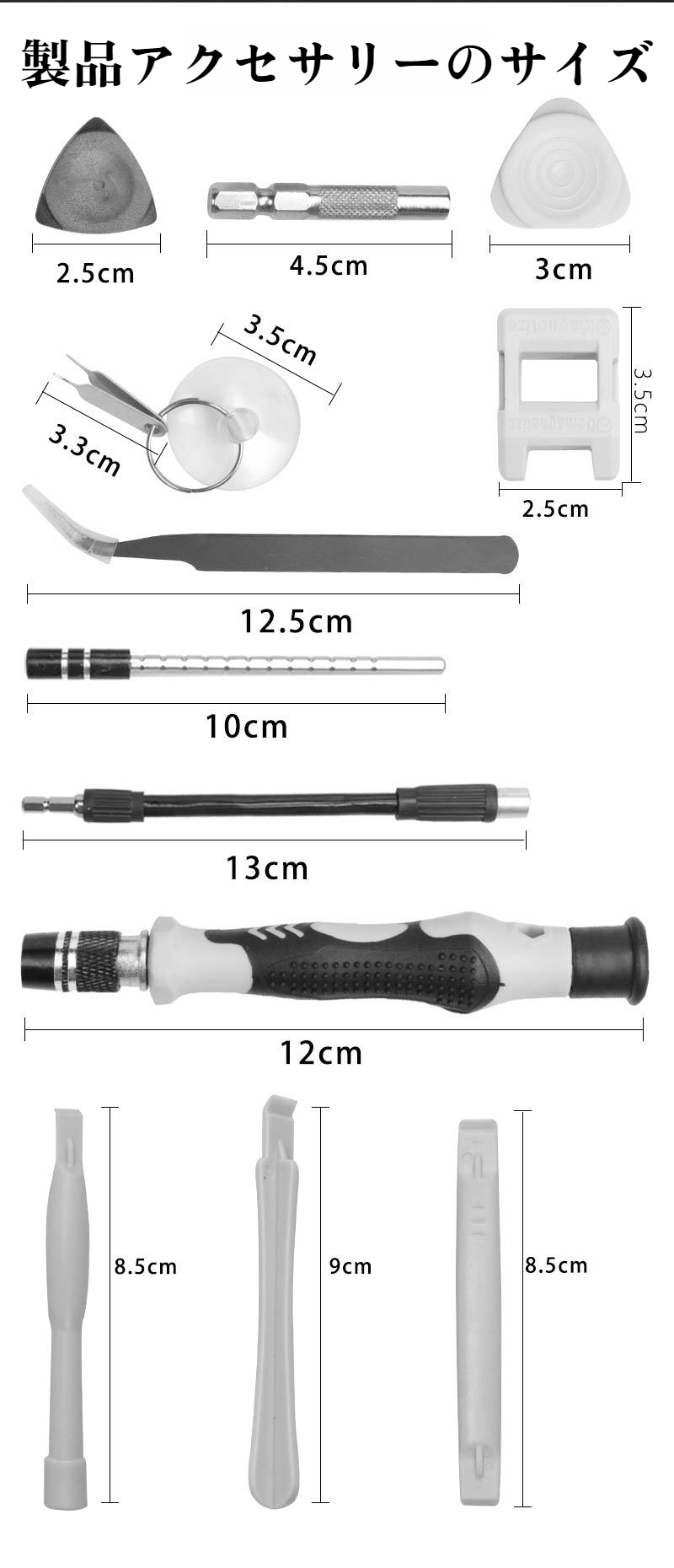 耐久性・多機能性を強調した1151用具セット