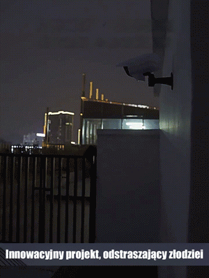 Kamera symulacyjna z lampą solarną