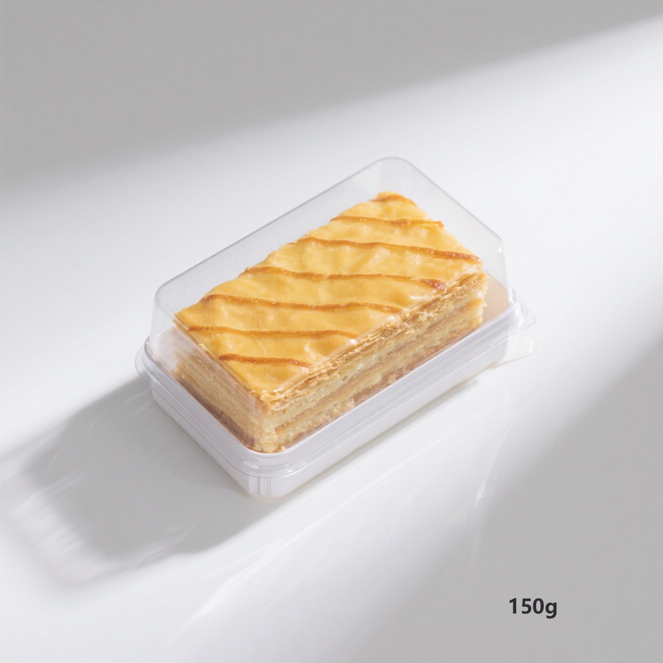 바삭한 츄레이어 페이스트리의 단면