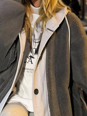 Lambswool Hooded Jacket