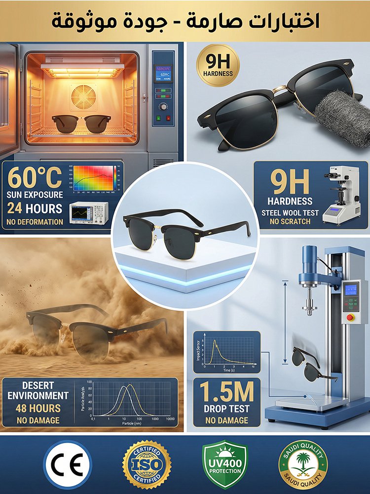 نظارات شمسية مضادة للوهج بتصميم المسامير، الأكثر مبيعاً