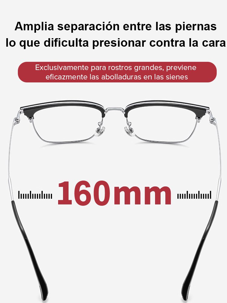 Gafas inteligentes de enfoque automático para personas con cabeza grande, ancho de lente 16cm