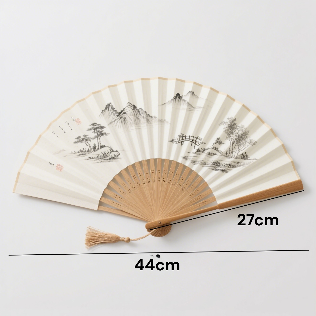 Luxusní vějíř z malého červeného santalového dřeva