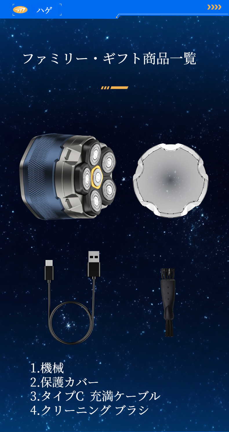 清潔に保てる交換ナイフヘッド