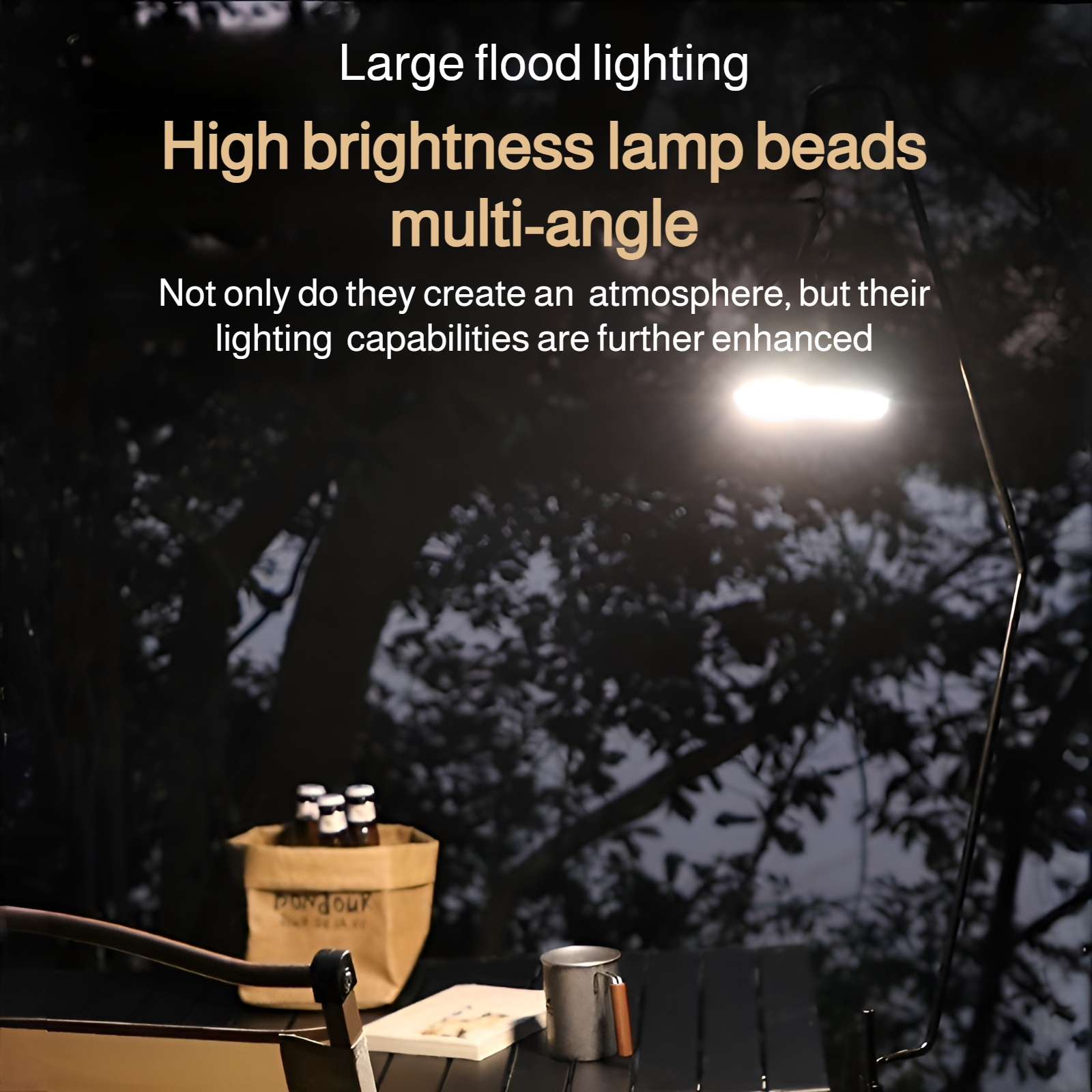 Outdoor camping light solar charging