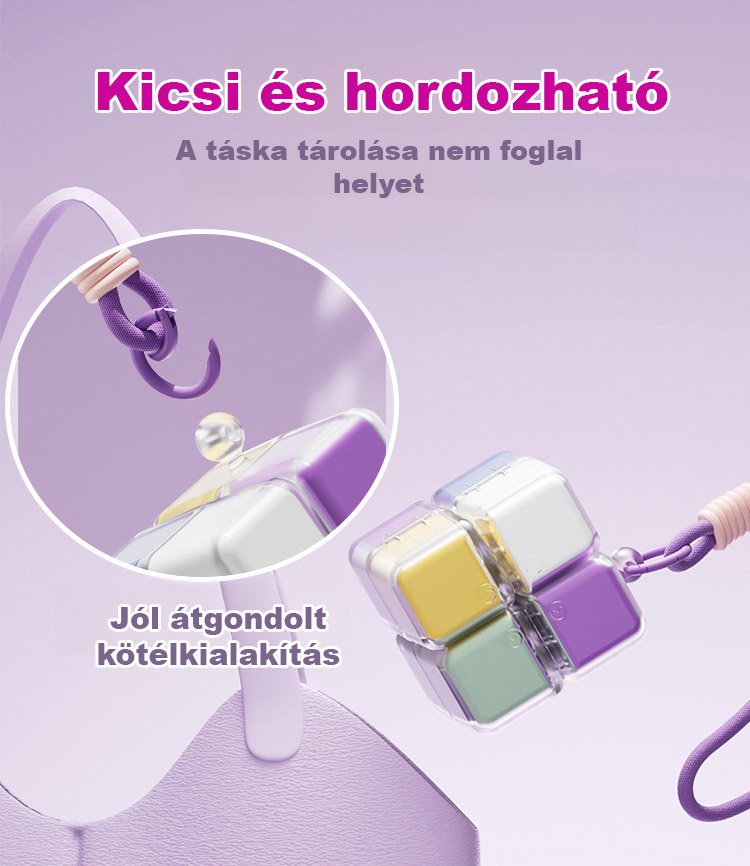 Nagykapacitású mágneses gyógyszeres doboz.