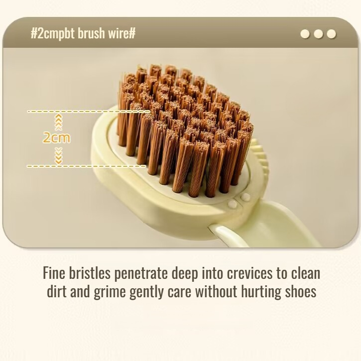 Multi-Functional Press-and-Dispense Cleaning Brush