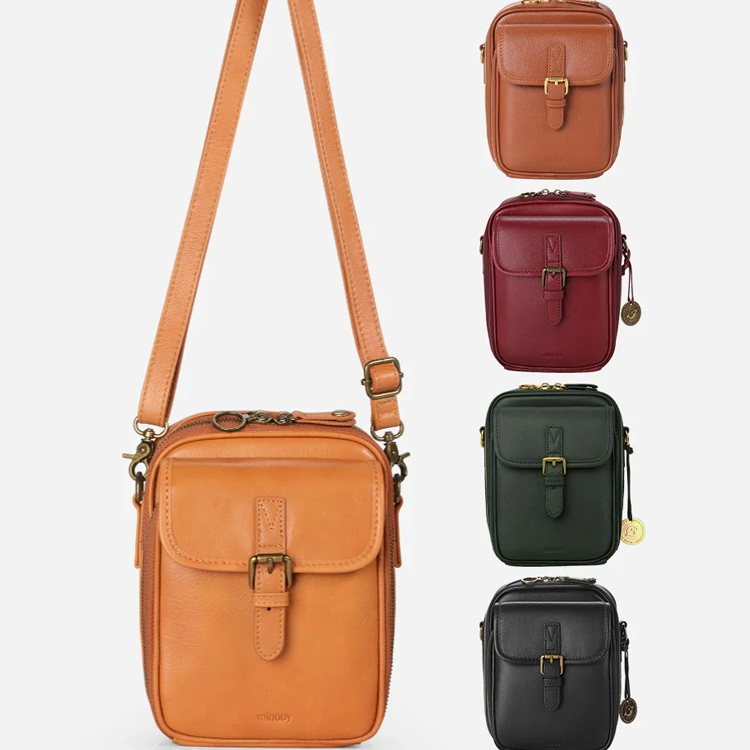 Vintage Double Layer Large Capacity Messenger Bag