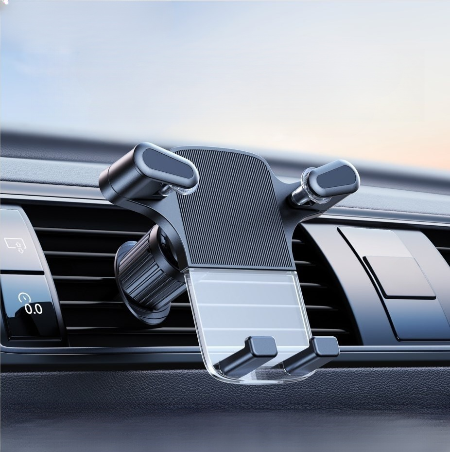 汽車出風口360度重力感應手機支架