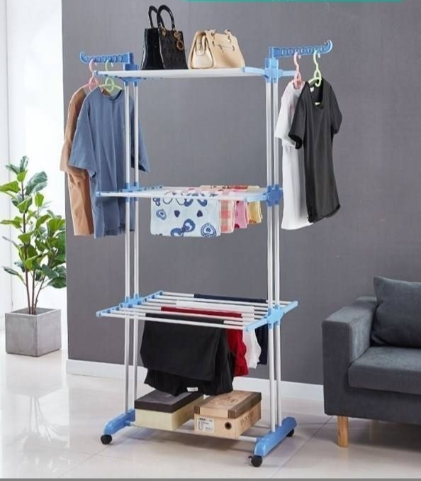 多層折疊伸縮晾衣架