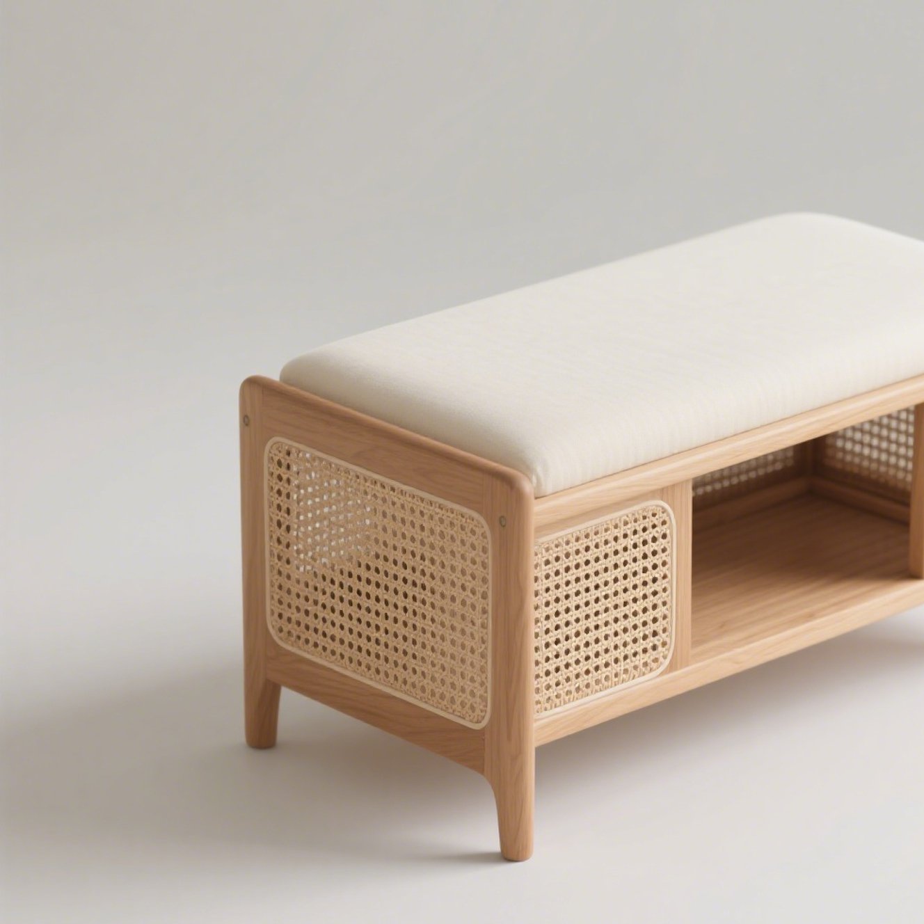 Dřevěná lavice na přezouvání bot