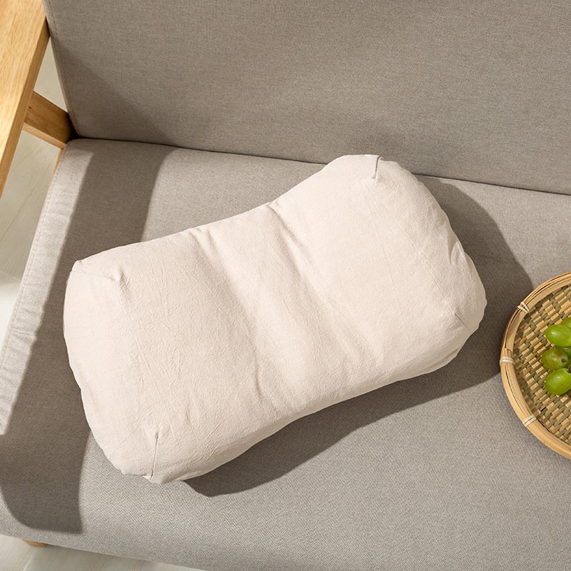 シンプルなウエストサポート、無地コットンラテックスウエストサポート、オフィスカーウエストサポート、子供用小型枕