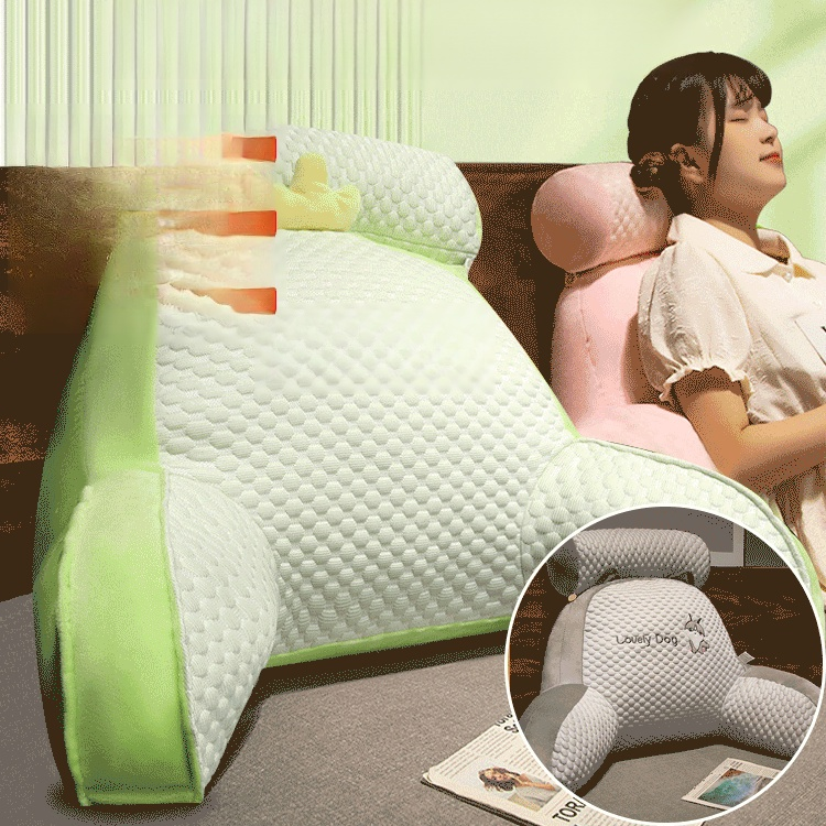 【팔걸이가 있어 더 편안한】 시원한 아이스 콩쿠션 사계절 사용, 답답하지 않음