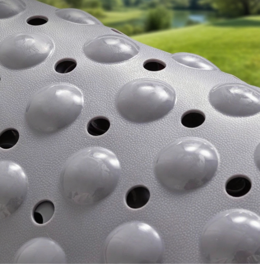 シンプルでスタイリッシュな浴室滑り止めバスマット