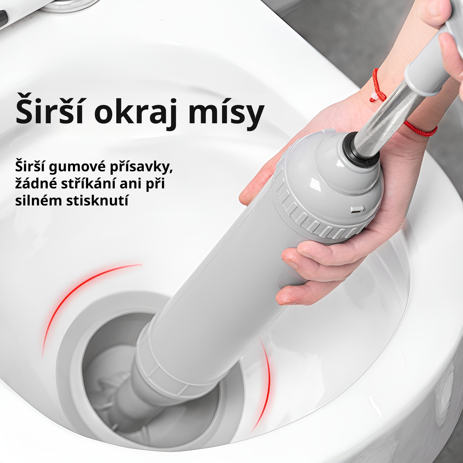 Kožený zvon na toaletu v koupelně