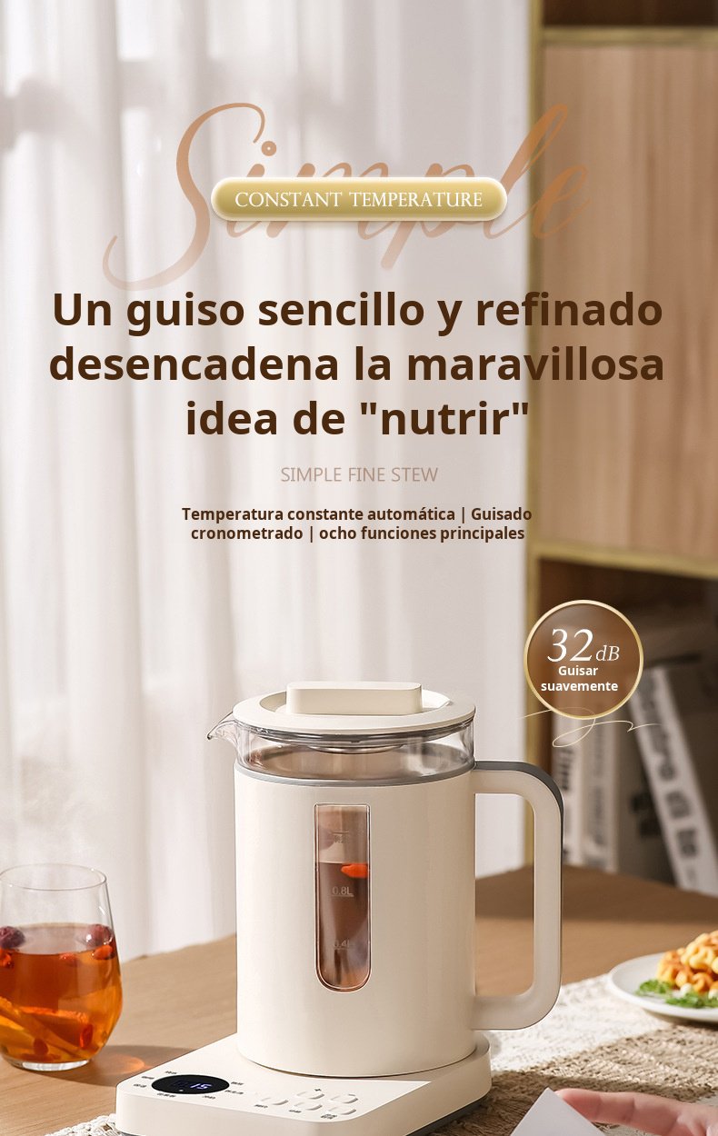 Hervidor eléctrico seguro y fácil de usar en la cocina