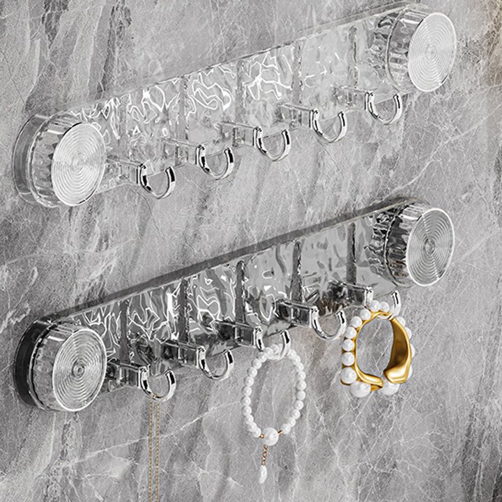 회전 흡착식 물결 무타공 후크