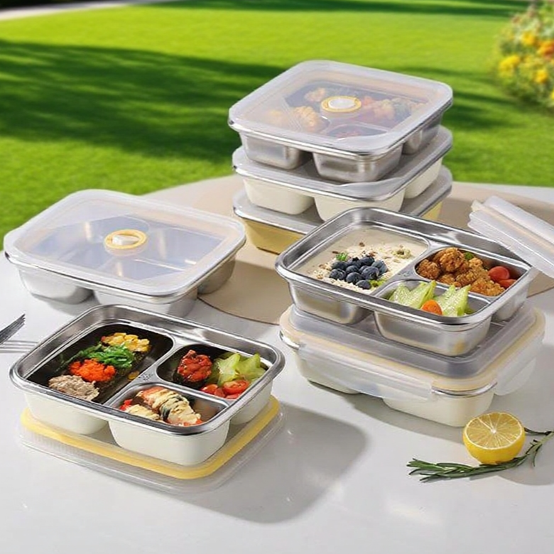 お弁当に便利な漏れ防止タッパー