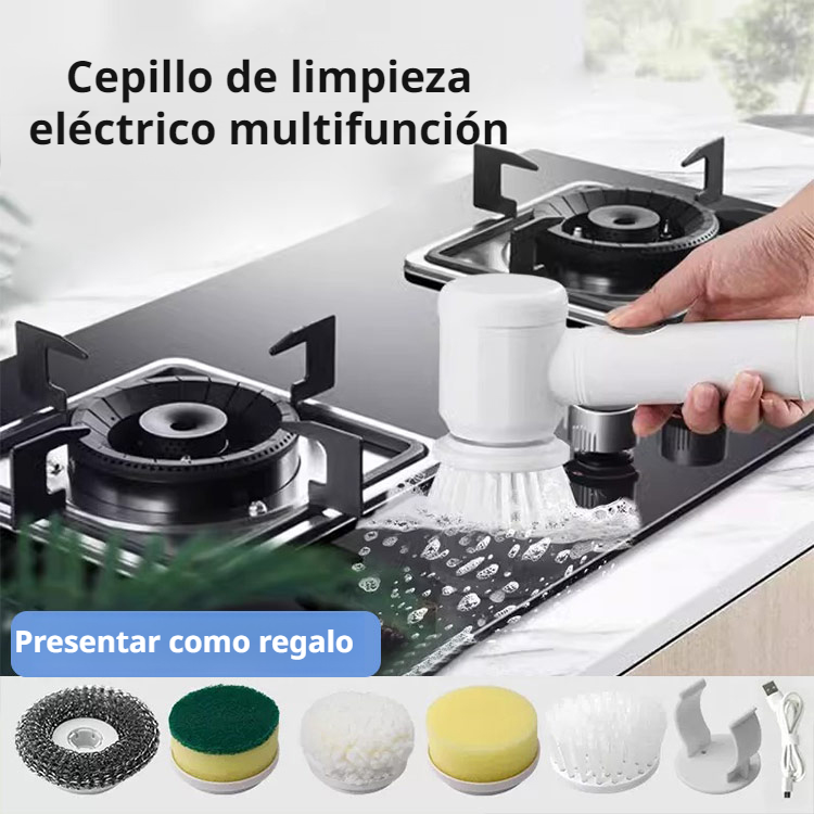 Cepillo de limpieza eléctrico multifuncional de mano