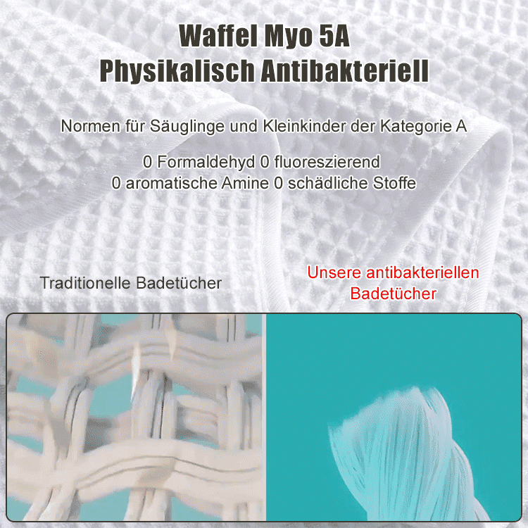 Absorbierendes und schnell trocknendes Waffelhandtuch