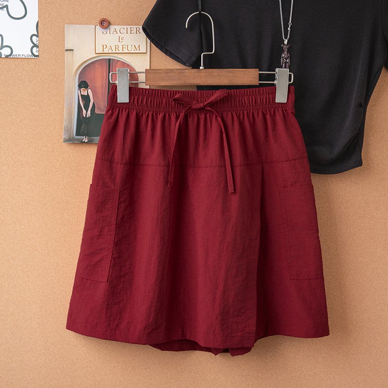 Damen Sommer Skort, High Waist, Outdoor Cargo Shorts, lässig und figurformend