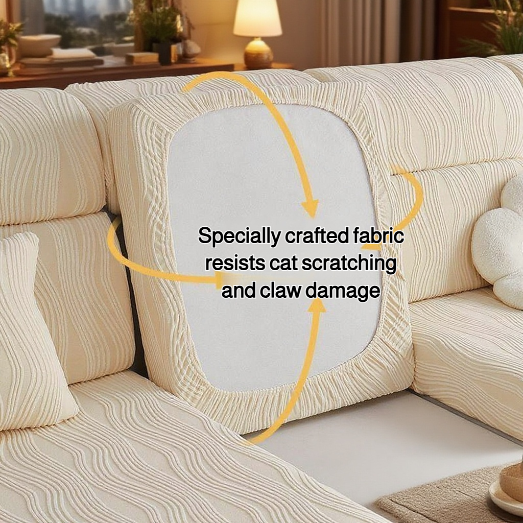 Simple modern solid color sofa cover