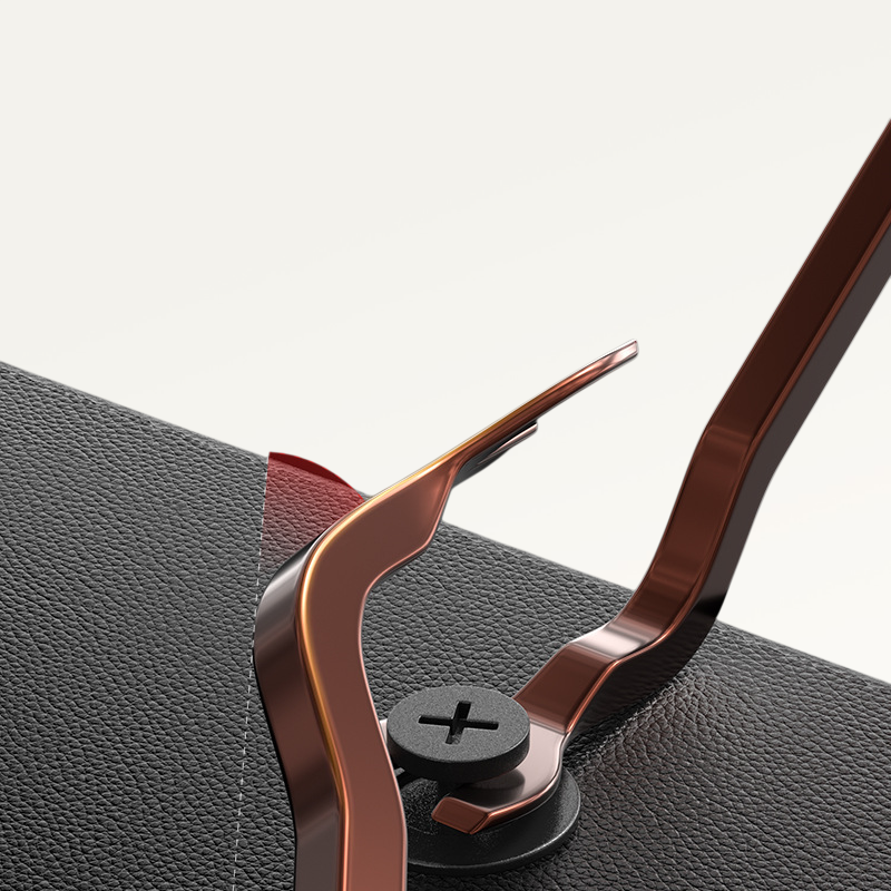 Stainless steel knock-on clip screwdriver