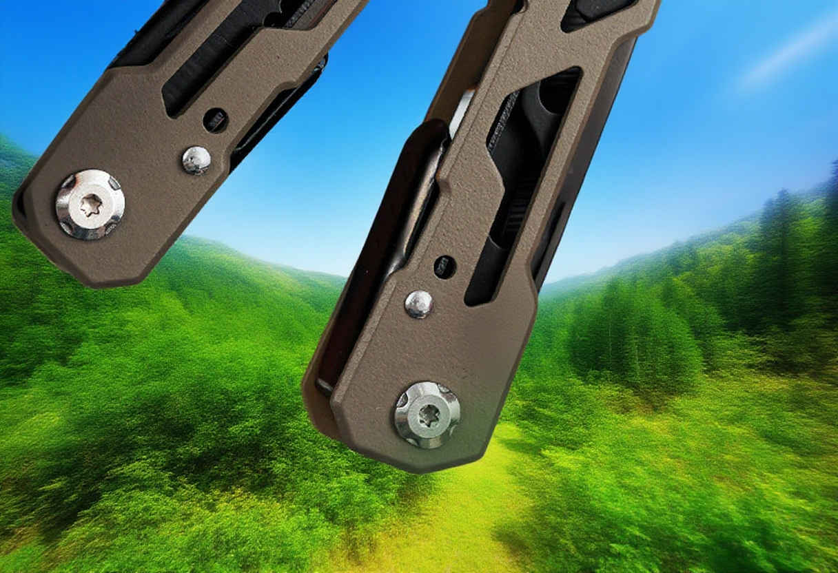 캠핑용 접이식 공구집게 사용 예시