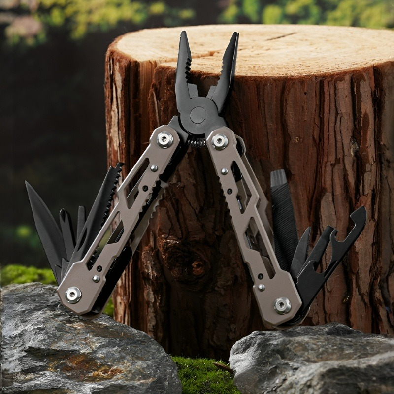 아웃도어 휴대용 접이식 다용도 공구집게 접이식 스테인리스 접이식 휴대용 콤비네이션 비트