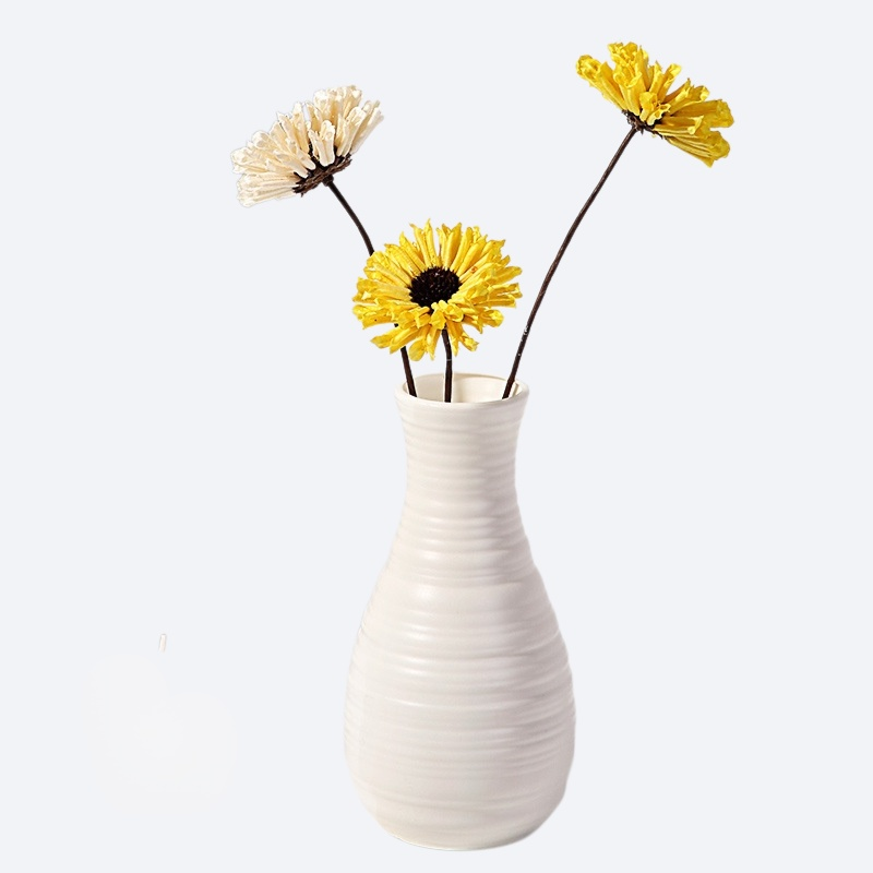 リビング用落下耐性のあるリアルな花瓶の置物