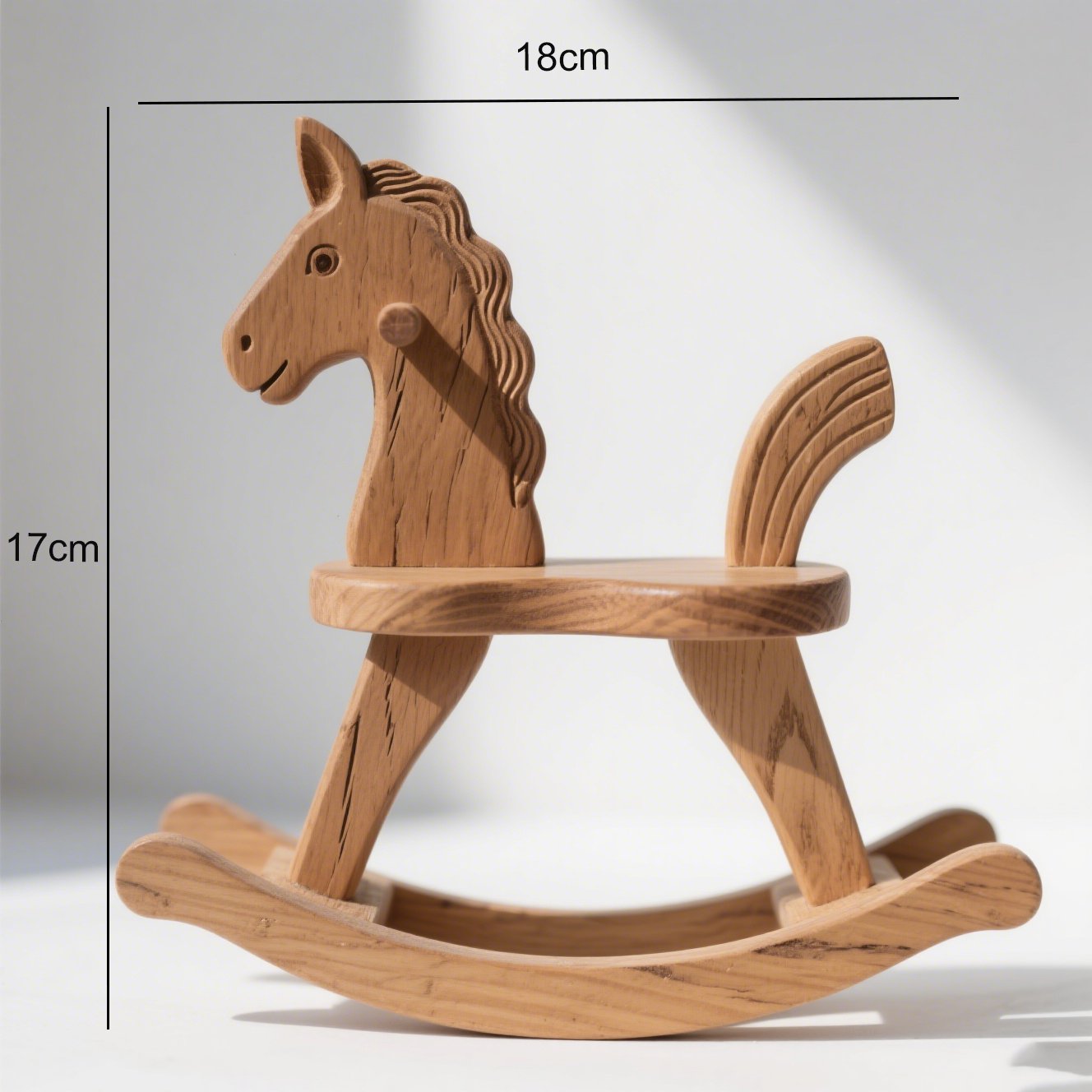  Retro dřevěný houpací koník 