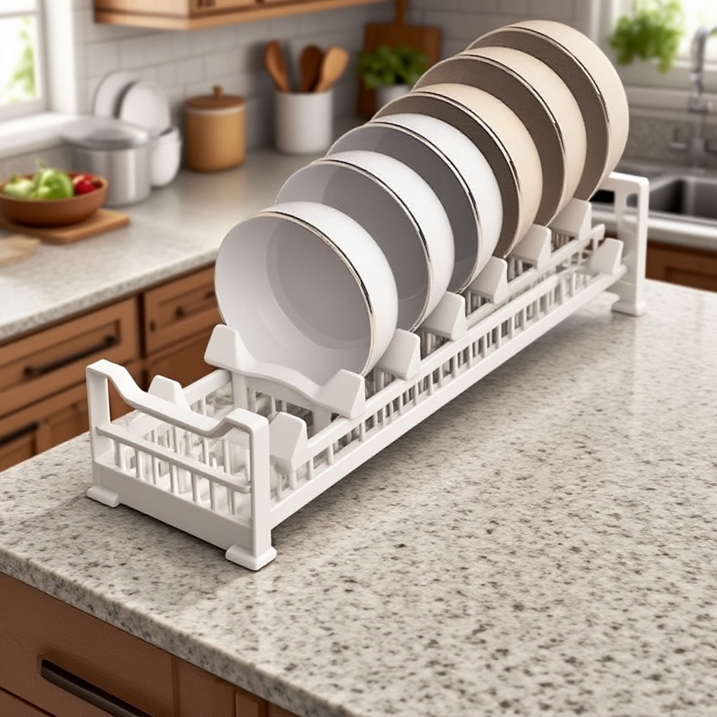 Konyhai fiók elválasztó szekrény tányértartó edényekhez és evőeszközökhöz