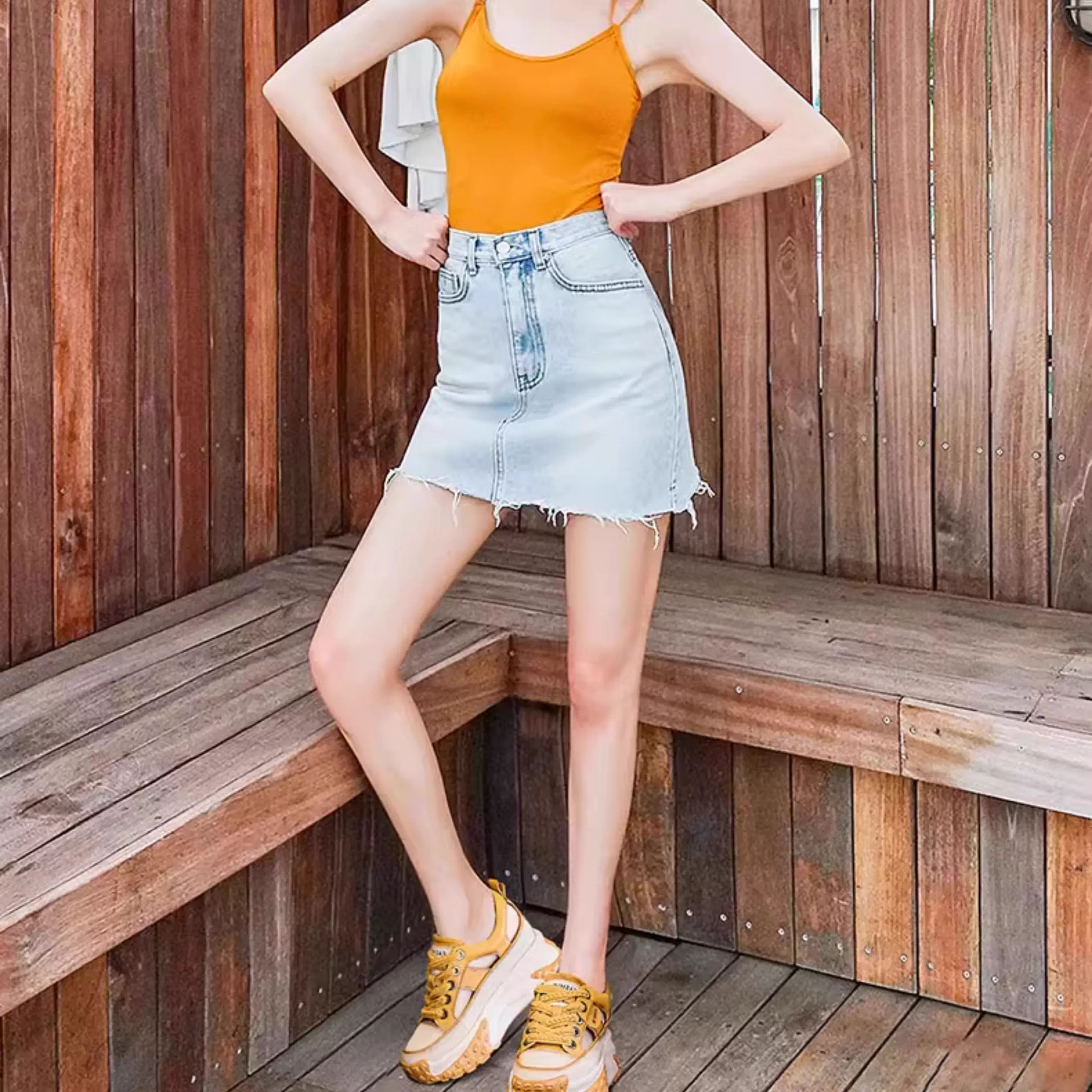 여성 스포츠 샌들 빈티지 가방 통굽 아빠 키높이 펀칭 샌들