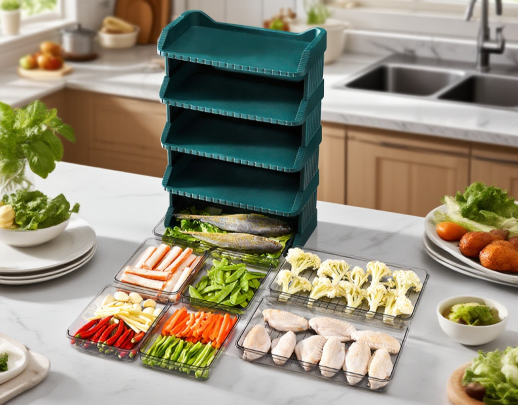 파티용 다층 요리 접시