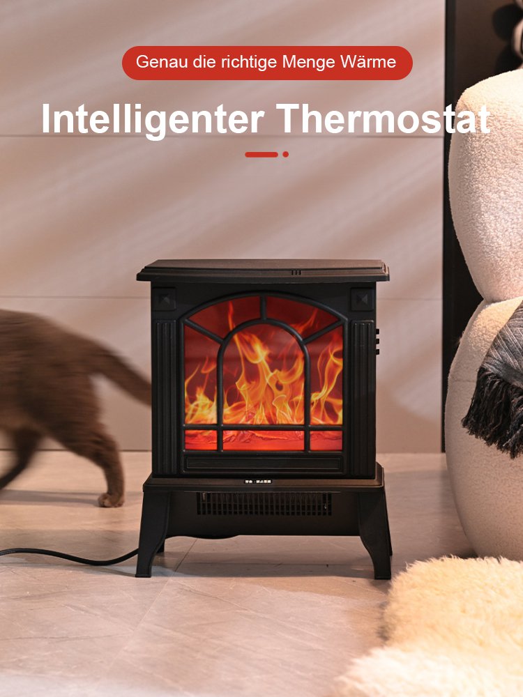 [1 kWh heizt 200㎡]3D-Fernbedienung mit realistischer Flammenheizung
