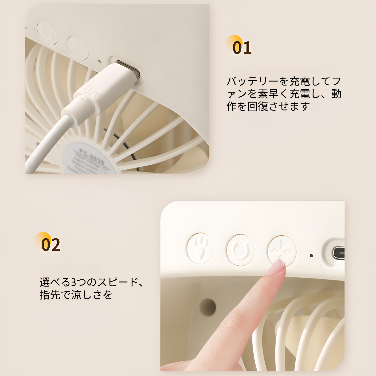 新しい循環ファン、寮の冷却ファン、デスクトップの電気ファン、デスクトップのファン、キャンプ用ファンを振る