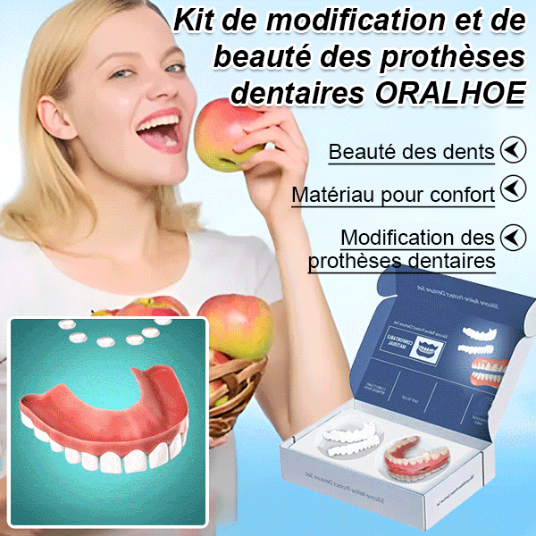 Prothèse dentaire ensemble de beauté dentaire