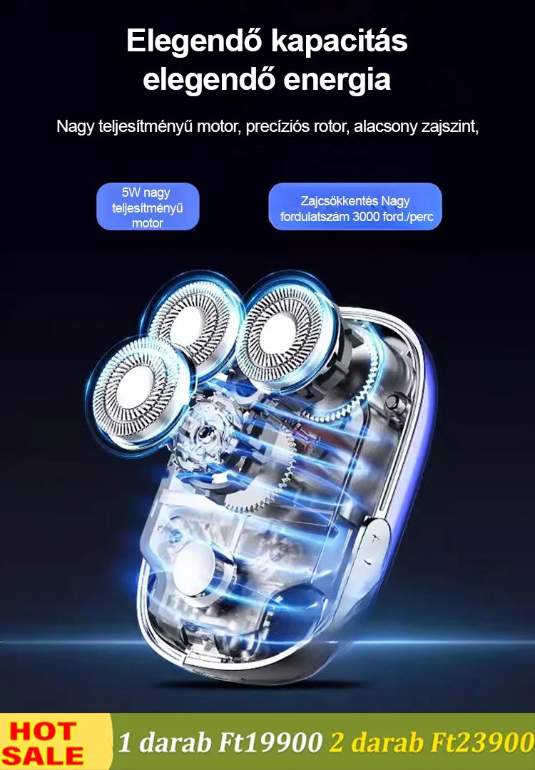 Hordozható intelligens borotva