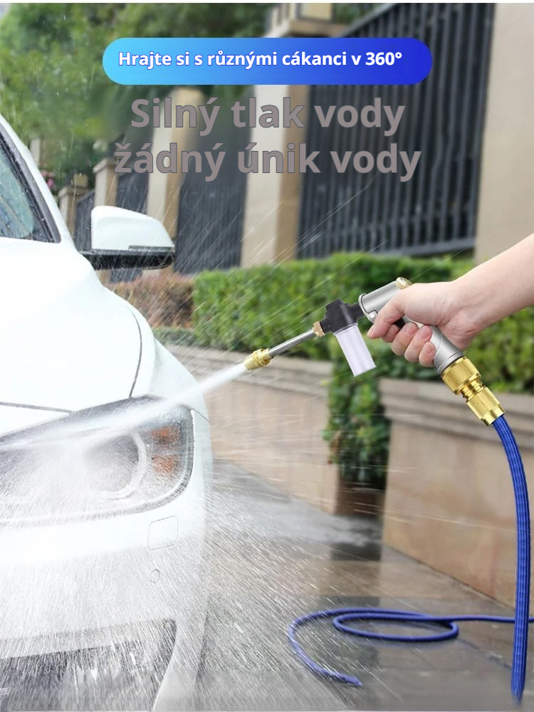 Vysokotlaká vodní pistole s tryskou z čisté mědi na mytí aut