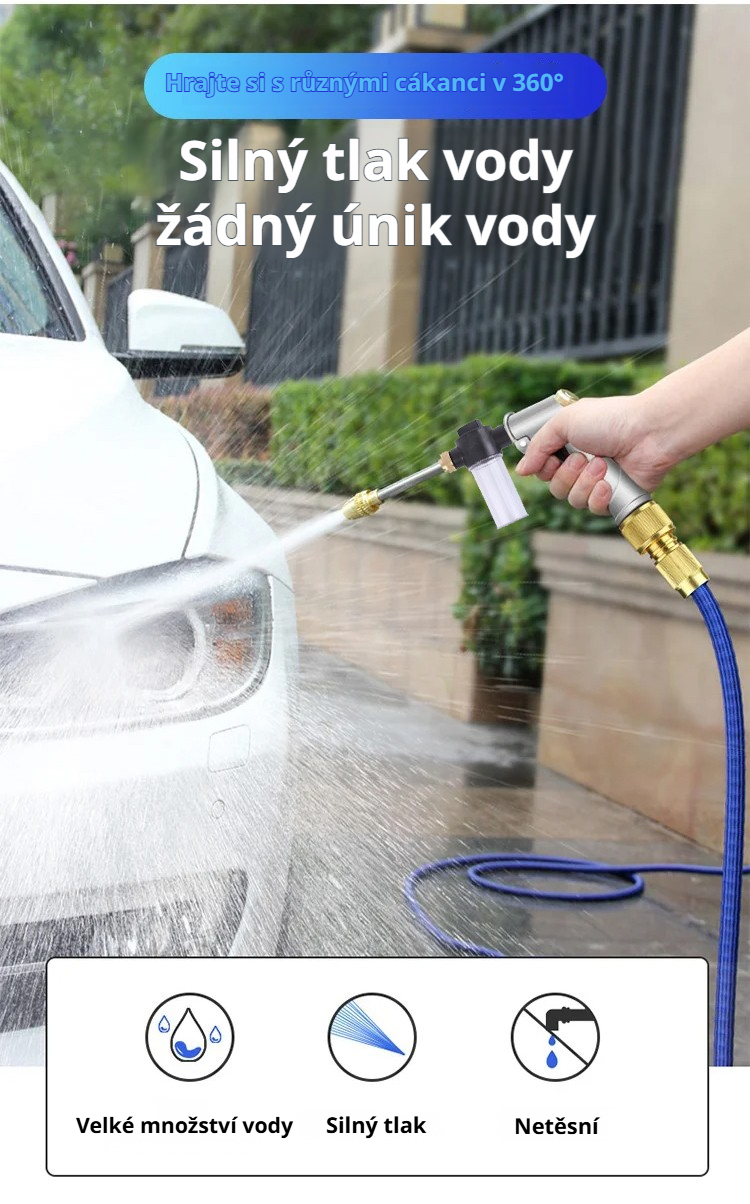 Vysokotlaká vodní pistole s měděnou tryskou pro mytí aut