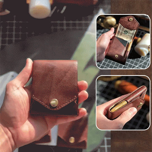 多機能本革小銭入れ