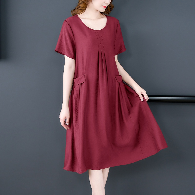 夏季新款顯瘦百搭連衣裙