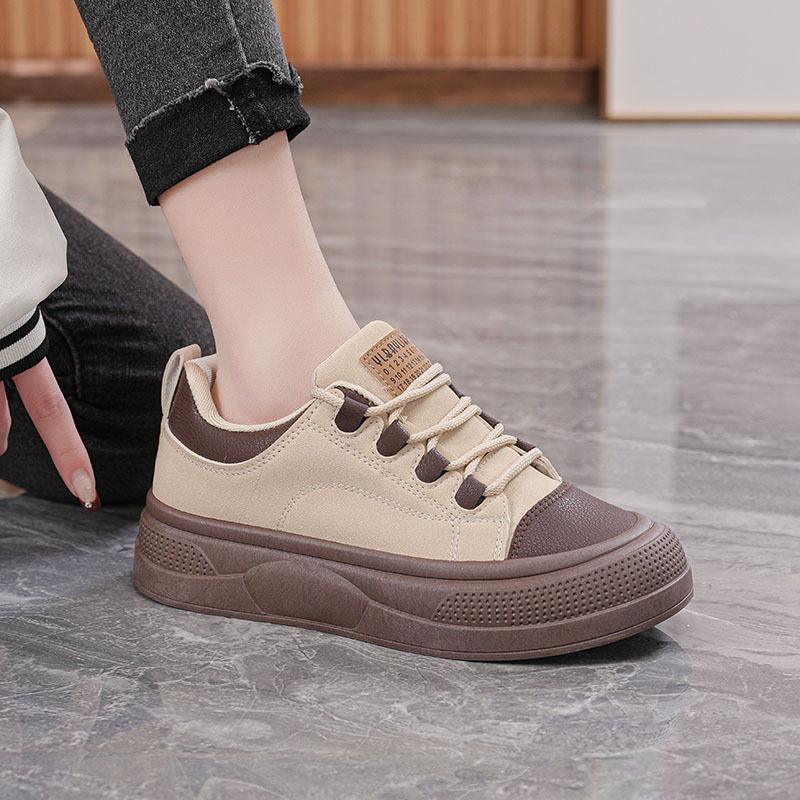 통굽 운동화 키높이 화이트 슈즈 여성 캐주얼 운동화 봄 학생 스트리트화