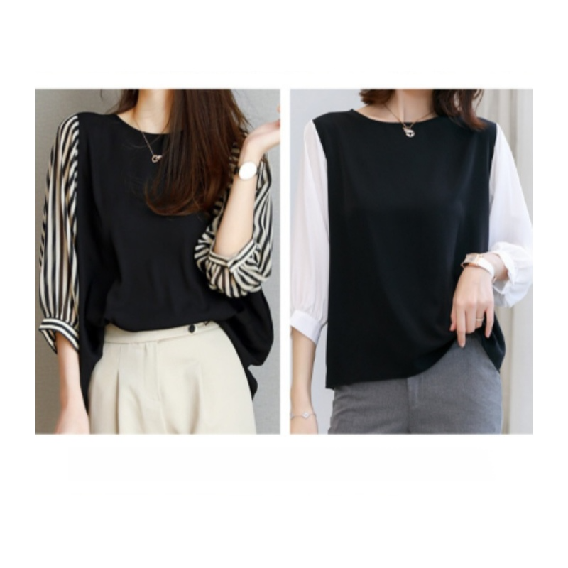 レディース ラウンドネック ゆったり 半袖 夏 半袖トップス ラウンドネックルーズ半袖レディースシャツ